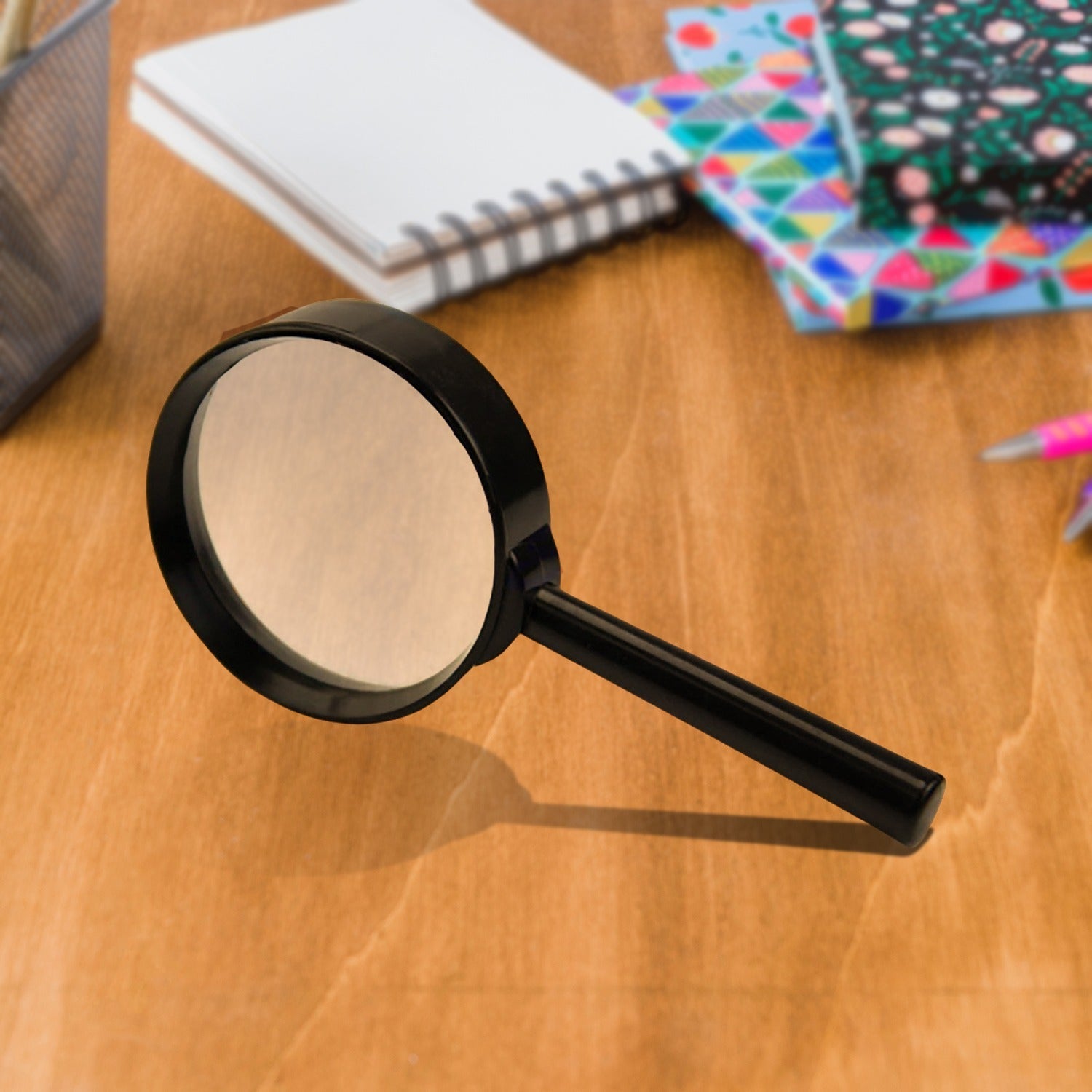 Close-up of the breakage-proof 50mm glass lens, ensuring safety and clarity.