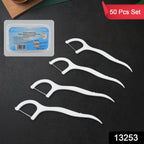 Compact travel case holding MintGuard Portable Dental Floss Picks for on-the-go oral care.