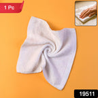 Flat view of textured microfiber cleaning cloth showing edges