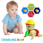 Battery operated interactive crawling baby toy toy for indoor toddler fun