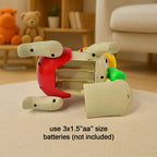 Video showing crawling baby toy in action with music and flashing lights
