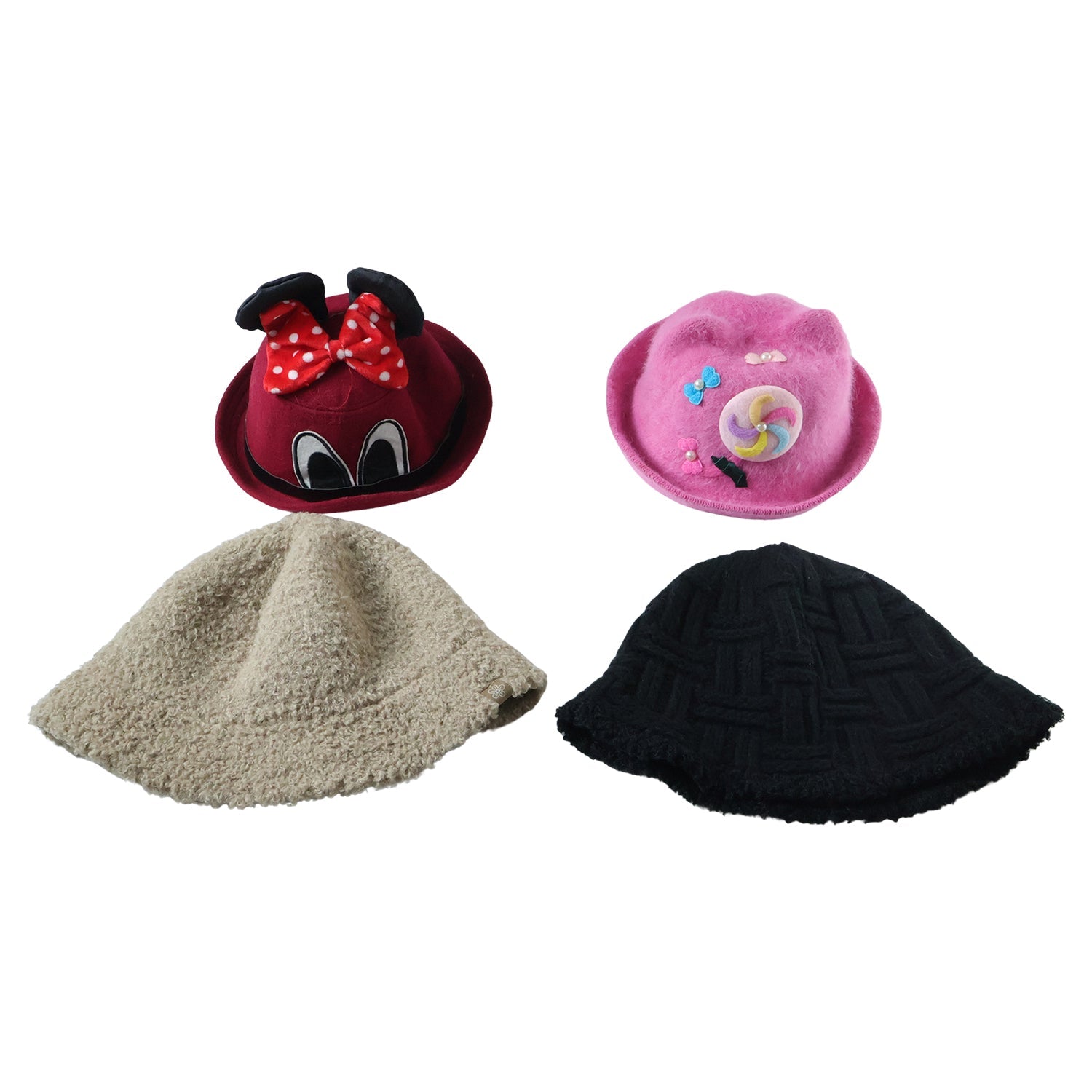 Soft woolen bucket hat for cold weather