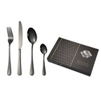 Collection of 24 Pc stainless steel polished cutlery including spoons and knives