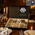 Luxury gift box packaging for 24 Pc stainless steel cutlery set