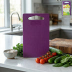 Unbreakable cutting board front view made of food-grade plastic by Supermom