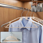 Durable plastic clothes hangers with non-slip grip