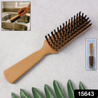Heavy-duty scrubbing brush with firm nylon bristles