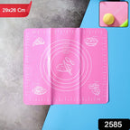 Close-up of the food-grade silicone baking mat showing measurement markings.