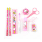 Ideal gift stationery set containing a glue stick, ballpoint pen, and other items.