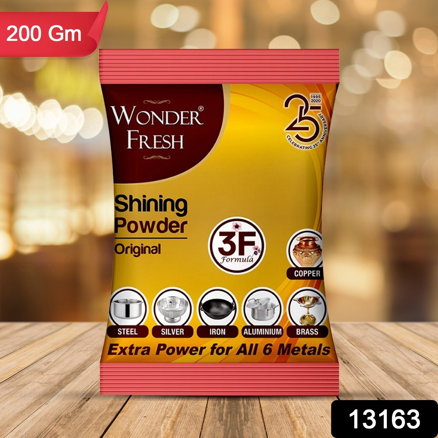 Close-up of Wonder Fresh Metal Polishing Powder granules.