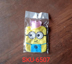 Multiple Minions hot water bags showcasing the fun design.