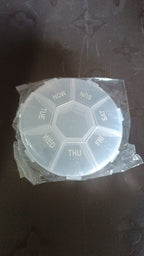Compact side view of weekly pill organizer ideal for travel and daily use