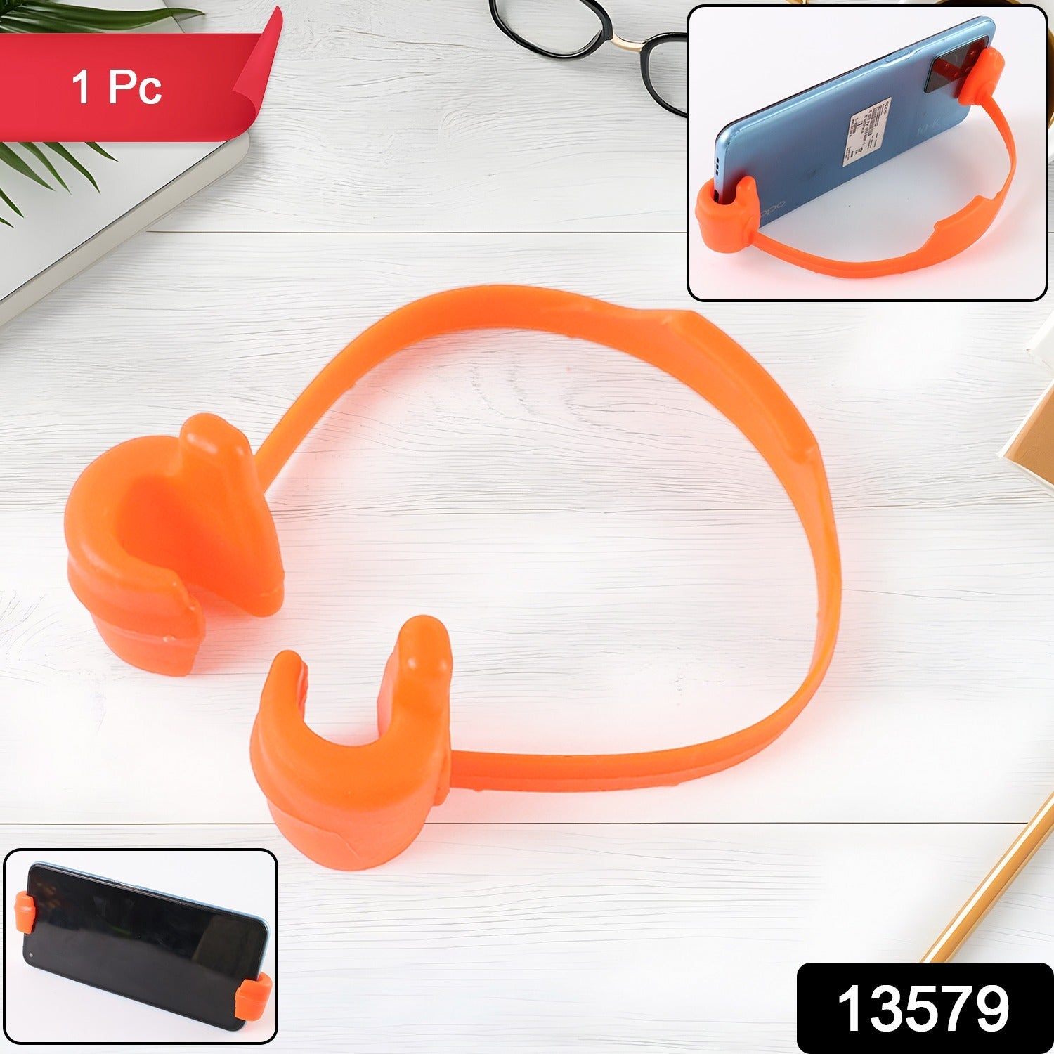 Hand shape mobile stand displaying OK thumb gesture as phone holder