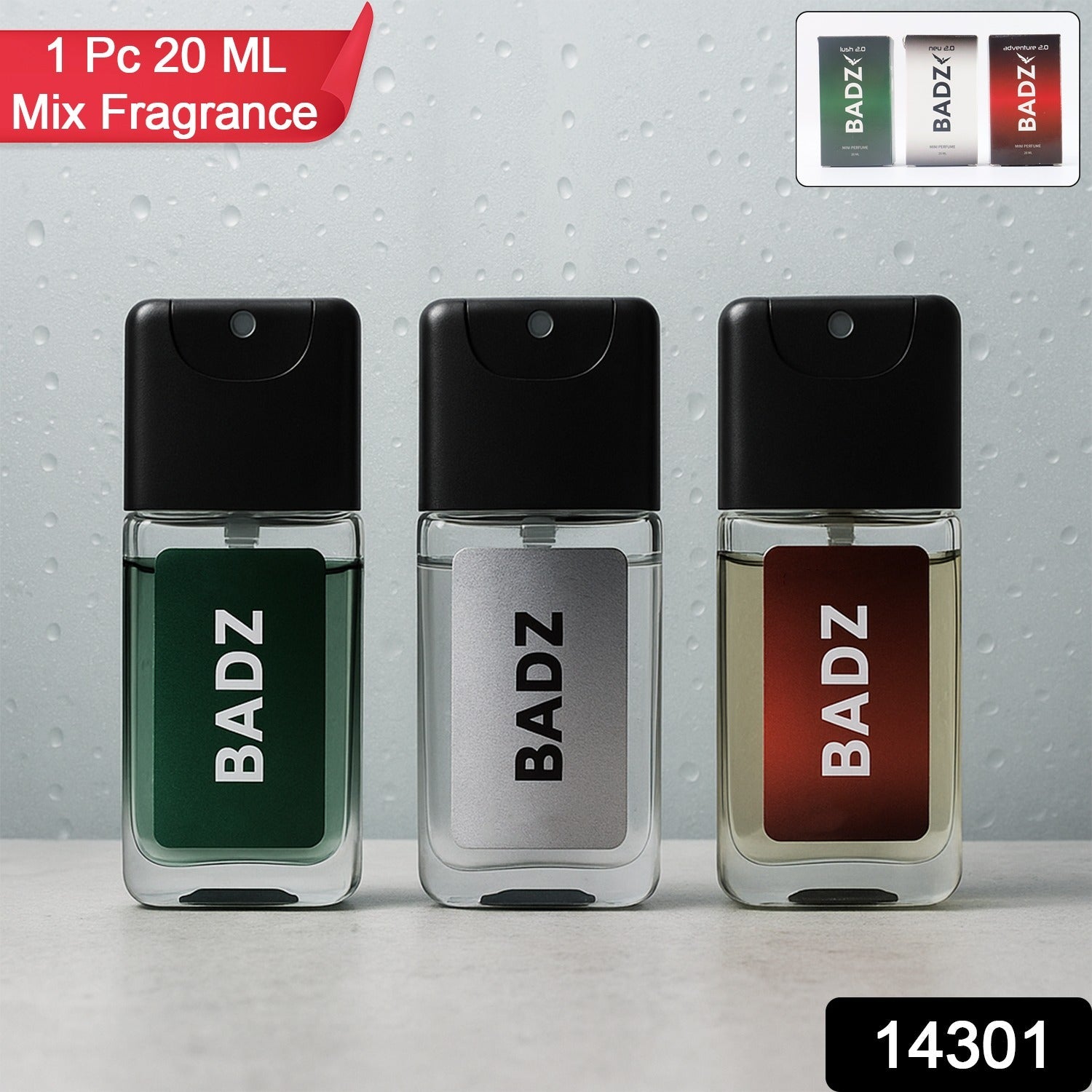Unisex aromatic fragrance set in 20ml bottles for travel convenience