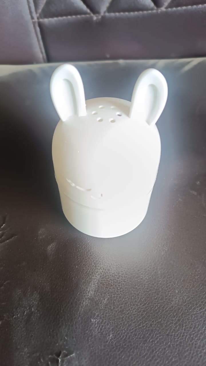 Bunny storage box showcasing charming design in kitchen setting