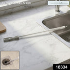 Dual-end flexible brush designed for deep cleaning pipes and drains