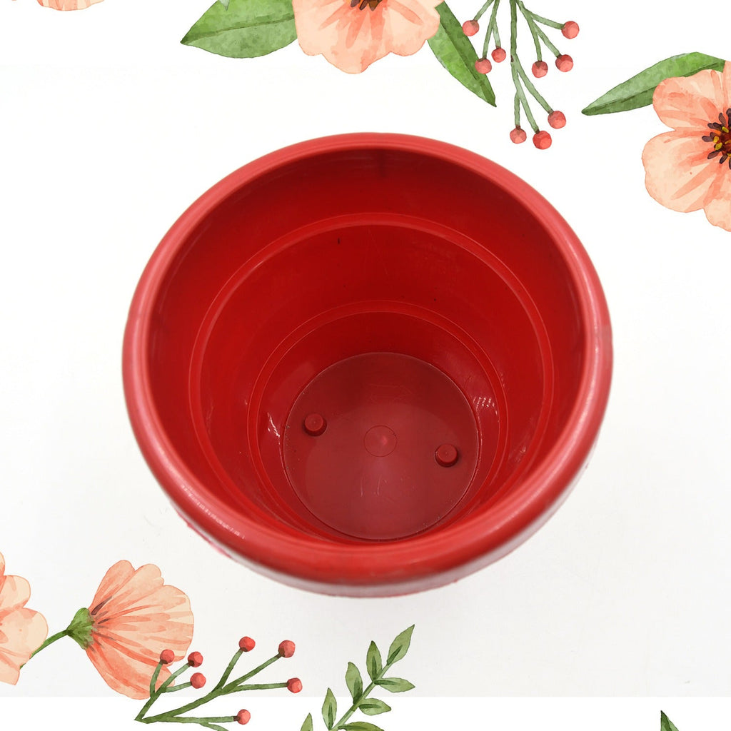 Single 13cm heavy-duty plant pot in a clean, minimalist design for any space.