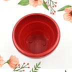 Single 13cm heavy-duty plant pot in a clean, minimalist design for any space.