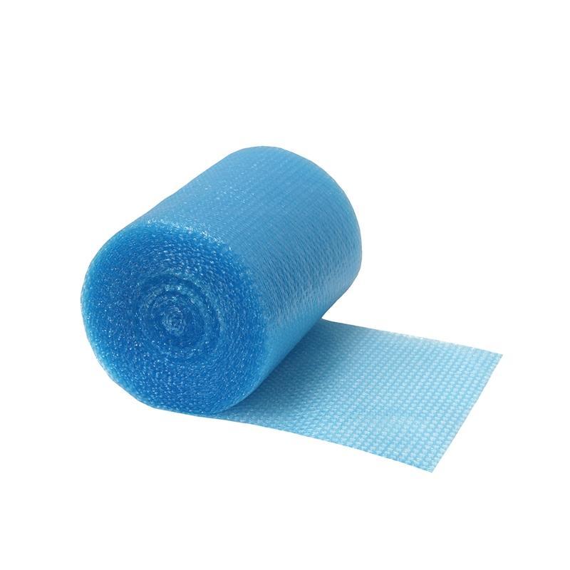 White air bubble packing roll on a flat surface, ready for fragile item protection.