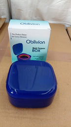 Blue storage box ready for travel and household organization