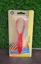 Angled product view of the MintGuard plastic tongue cleaner on a clean surface.