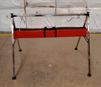 Disassembled components of the portable baby swing stand