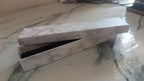 Detailed view of the marble luxury gift box, 21x5cm, showcasing its fine finish for Indian customers.