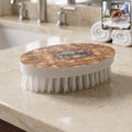 Stylish diamond pattern design laundry washing brush with ergonomic oval shape and nylon bristles for deep cleaning.