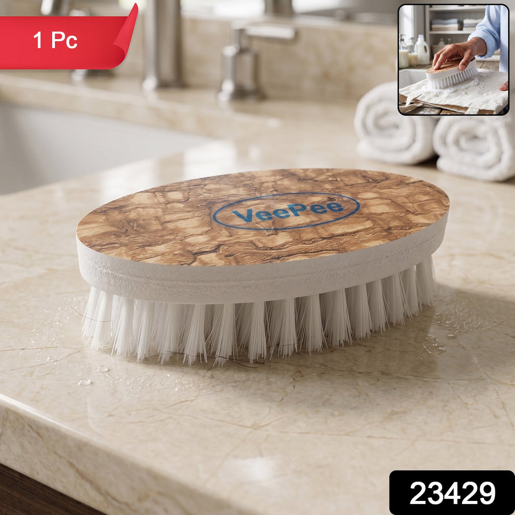 Close-up of the Nylon bristles on the Diamond Cloth Washing Brush for stain removal.