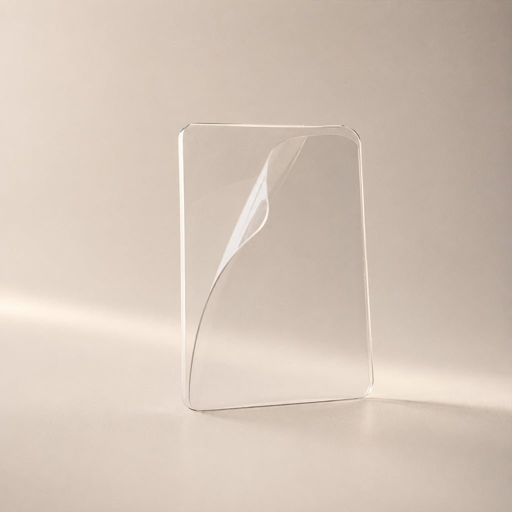 White background showing transparent double side adhesive gel pads