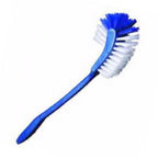 Stylish and functional hockey stick toilet brush in a modern bathroom.