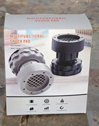 A visual comparison illustrating how anti-vibration pads reduce shaking and noise from appliances.