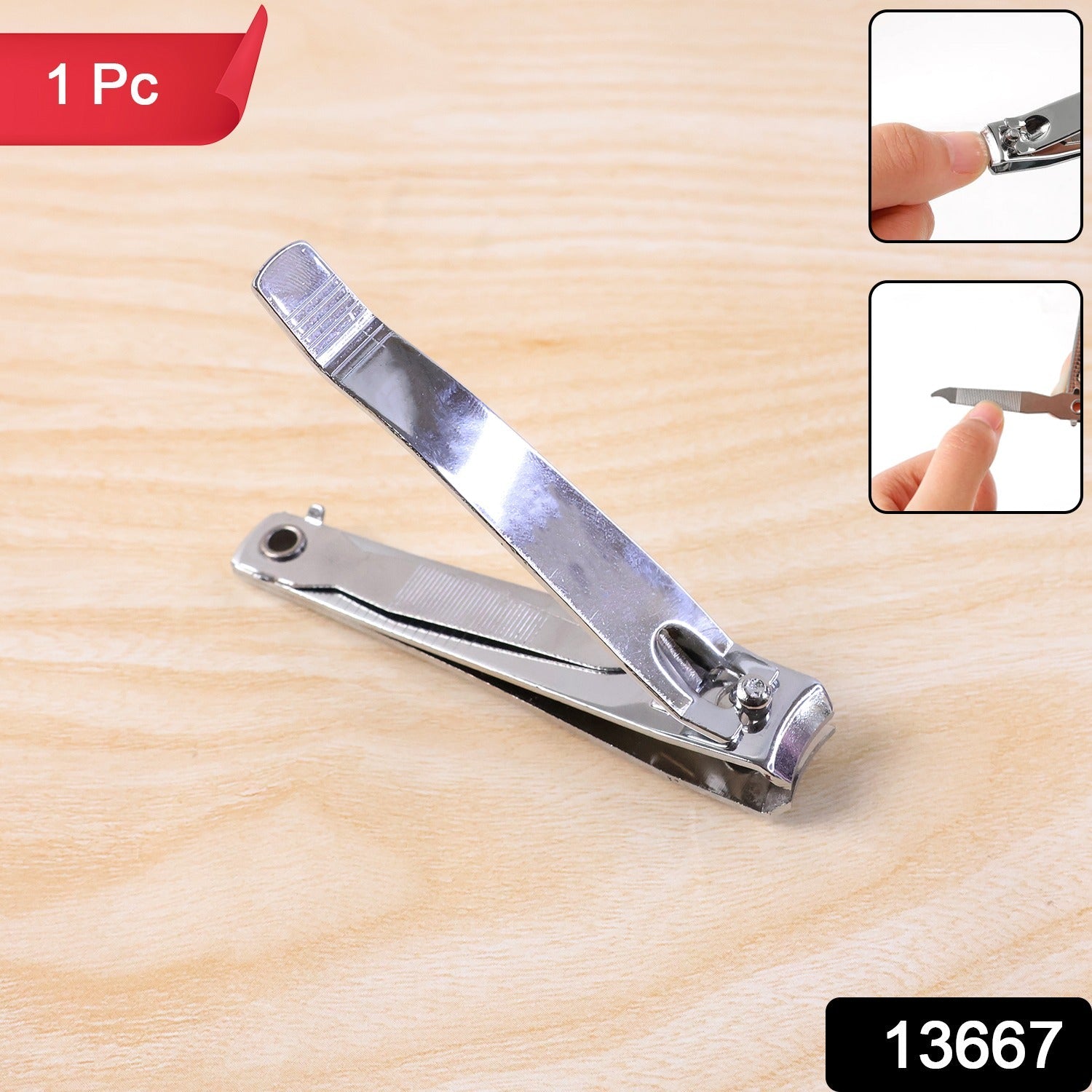 Using stainless steel toenail clipper for precise trimming