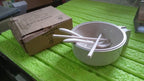 Empty Wheat Straw Rice Bowl Set packaging or lifestyle shot.