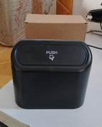 Compact mini car waste bin in neutral colours for neat car space
