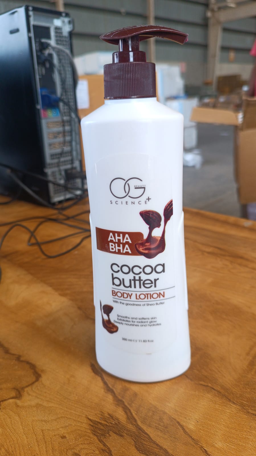 Bottle of Body Lotion suitable for winter skin care routines