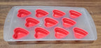 Refreshing drinks garnished with creative fruit ice cubes.