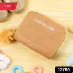 Compact kids pouch wallet for daily use with playful zip puller