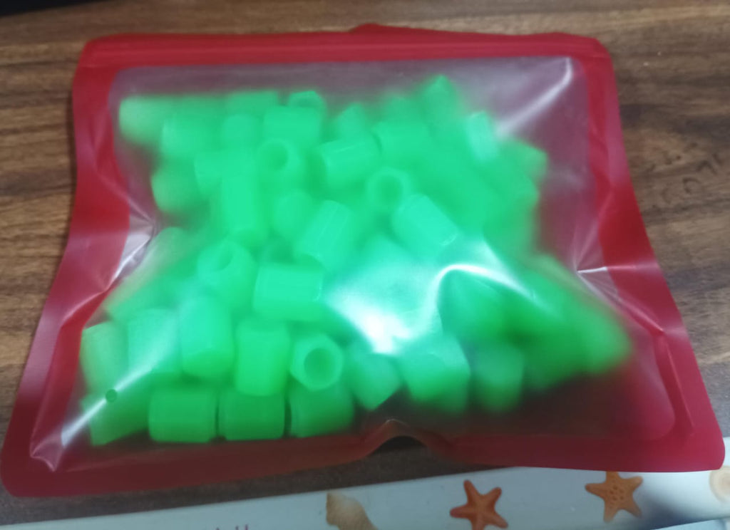 Unboxed luminous glow tyre valve caps illustrating universal design