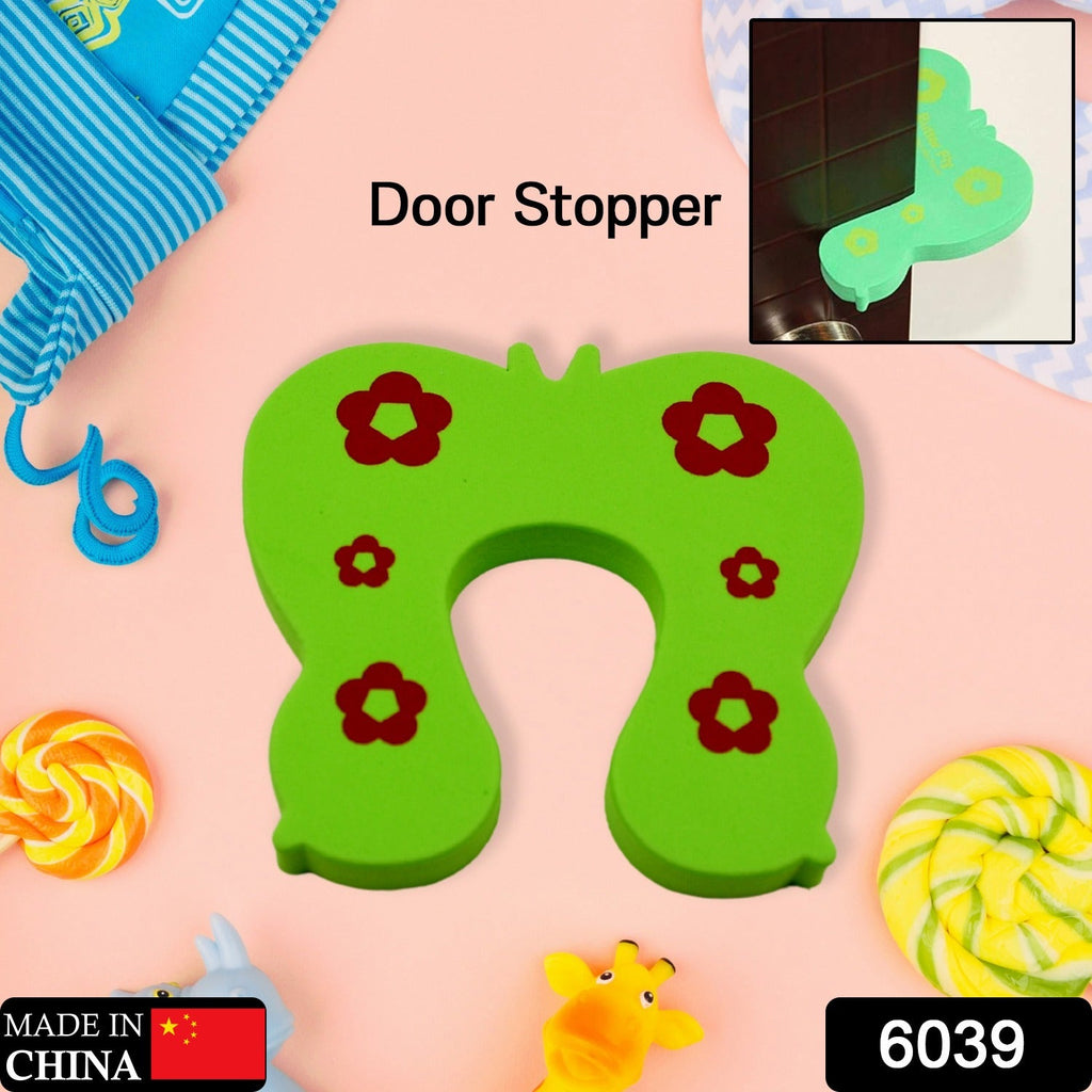 Child door safety device, an animal door stopper preventing door slams.