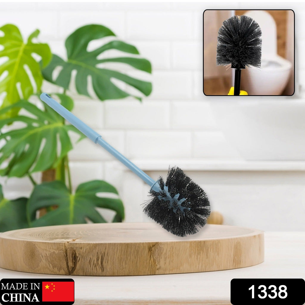 Close-up of Bathora Round Toilet Brush sturdy nylon bristles for thorough cleaning.