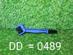 Motorbike chain cleaner tool displayed from various angles, showcasing its design.