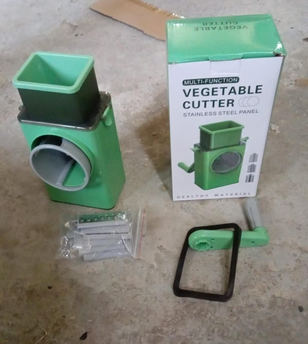 Diagram illustrating easy assembly and disassembly of the vegetable slicer for thorough cleaning.