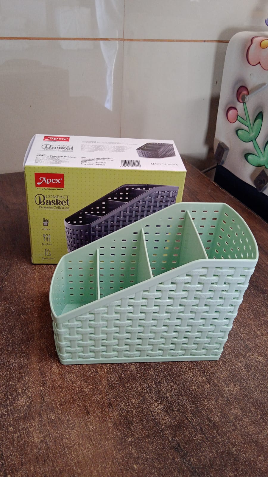 Compact Multi-Purpose Storage Basket Organizer ideal for small spaces