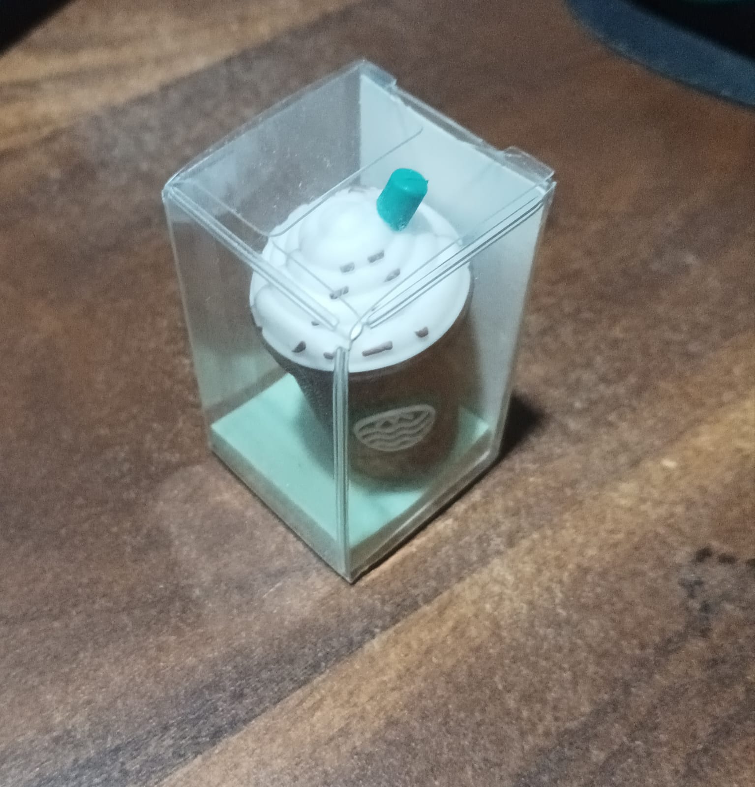 Rear view of the 2-in-1 coffee ice cream pencil sharpener.