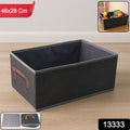 Durable fabric storage box with sturdy handle and modern design for multi-purpose use