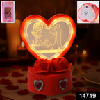 Elegant heart-shaped Love Couple decorative showpiece with couple silhouette