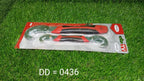 Angled view of the durable red and black Quick Snap N Grip adjustable wrench set.