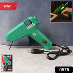 Indo Glow Hot Melt Glue Gun with a glue stick loaded, ready for use.