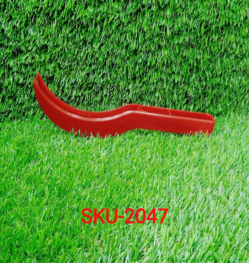 Durable plastic fruit slicer for effortlessly creating ideal watermelon pieces.